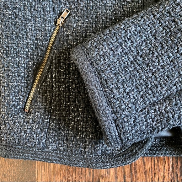 Avant Premiere Pairs Women's collarless Blazer wool office career black 38 Small - Picture 11 of 14